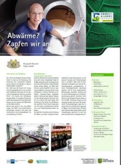 Plakat: Best Practice Beispiel - hier Bergquell Brauerei Löbau GmbH