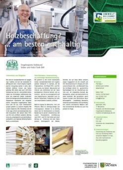 Plakat: Best Practice Beispiel - hier Erzgebirgische Volkskunst Volker und Heiko Flath GbR