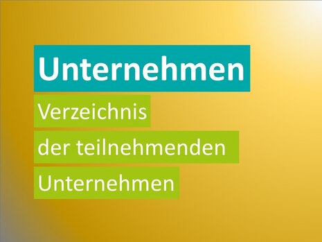 Unternehmen - Verzeichnis der teilnehmenden Unternehmen